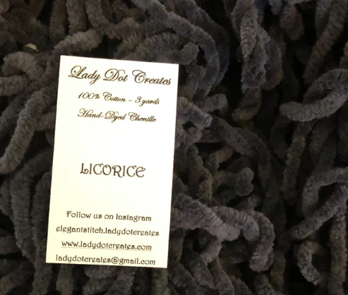 Lady Dot Creates -White/Gray/Black Chenille - Image 2
