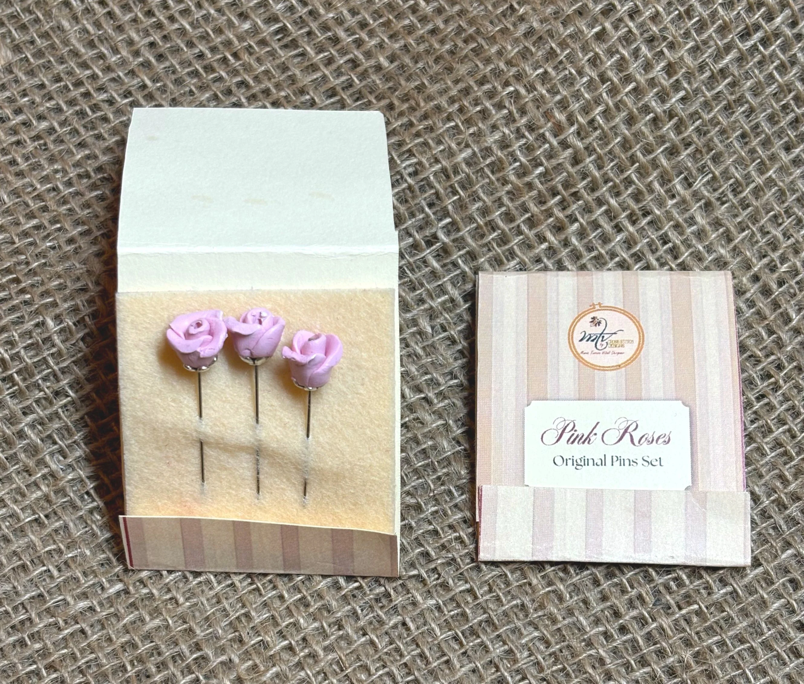 Pink Roses Counting Pins